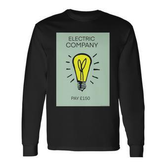 Electric Company Monopoly Long Sleeve T-Shirt | Mazezy