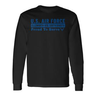 Ellsworth Air Force Base South Dakota Usaf Ellsworth Afb Long Sleeve T-Shirt - Seseable