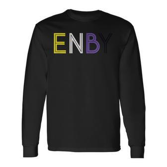 Enby Nonbinary Pride Lgbtq Transgender Long Sleeve T-Shirt - Seseable