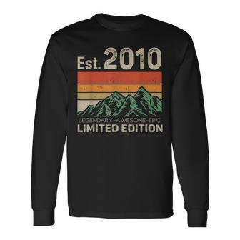 Est 2010 Legendary Awesome Epic Limited Edition 13 Year Old Long Sleeve T-Shirt - Seseable