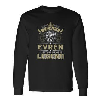 Evren Name Evren Eagle Lifetime Member L Long Sleeve T-Shirt - Seseable