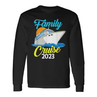 Family Cruise 2023 Matching Vacation Cruising Group Photo Long Sleeve T-Shirt T-Shirt | Mazezy