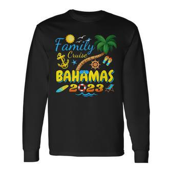 Family Cruise Bahamas 2023 Matching Group Summer Vacation Long Sleeve T-Shirt T-Shirt | Mazezy