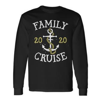 Family Cruise Squad 2020 Summer Vacation Vintage Matching Long Sleeve T-Shirt T-Shirt | Mazezy
