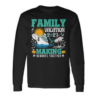 Family Trip Summer Vacation Cruise 2023 Cruise Group Squad Long Sleeve T-Shirt T-Shirt | Mazezy