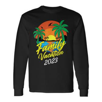 Family Vacation 2023 Matching Party Trip Making Memories Long Sleeve T-Shirt T-Shirt | Mazezy