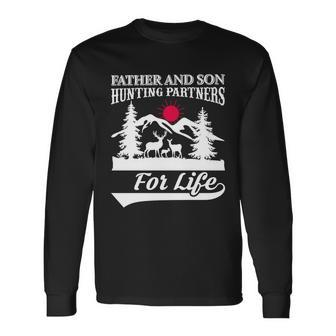 Father And Son Hunting Partners For Life Long Sleeve T-Shirt - Monsterry AU