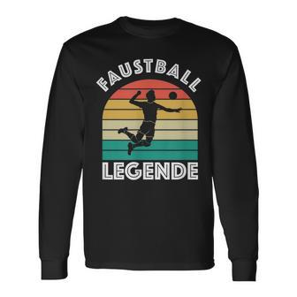 Faustball Legende Für Faustballer Faustballspieler Faustball Langarmshirts - Seseable