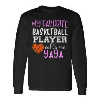 My Favorite Basketball Player Call Me Yaya Long Sleeve T-Shirt T-Shirt | Mazezy