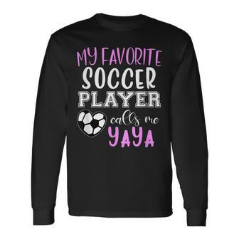 My Favorite Soccer Player Call Me Yaya Long Sleeve T-Shirt T-Shirt | Mazezy