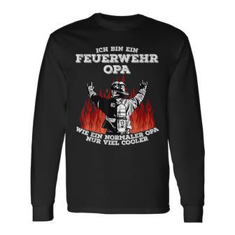 Feuerwehr Opa Cooler Opa Feuerwehrmann Langarmshirts - Seseable