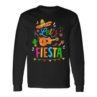Lets Fiesta For Cinco De Mayo Costume Party Long Sleeve T-Shirt T-Shirt | Mazezy