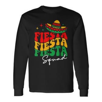 Fiesta Squad Cinco De Mayo Mexican Party Long Sleeve T-Shirt T-Shirt | Mazezy