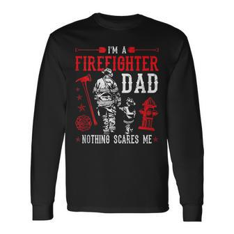 Firefighter Dad Fire Rescue Fire Fighter Long Sleeve T-Shirt - Seseable