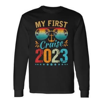 My First Cruise 2023 Vacation Cruise Ship Travel Long Sleeve T-Shirt T-Shirt | Mazezy UK