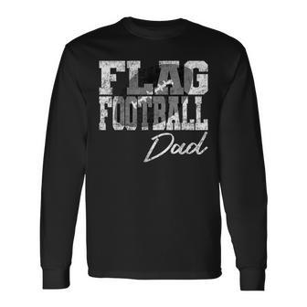 Flag Football Dad Long Sleeve T-Shirt - Seseable