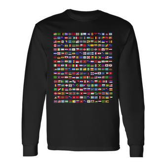 Flags Of The Countries Of The World 287 Flag International Long Sleeve T-Shirt | Mazezy