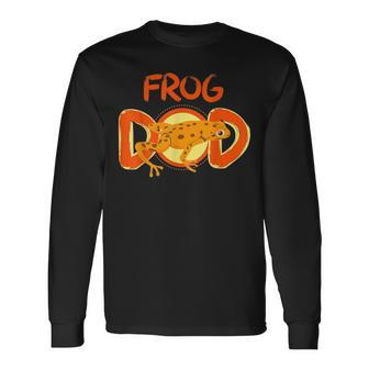 Frog Dad Outfit Costume Daddy Fathers Day Toad Frog Long Sleeve T-Shirt - Seseable