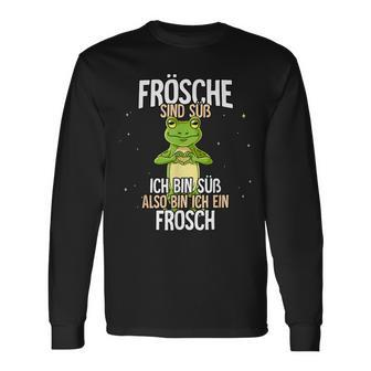 Frösche Sind Süß Frosch Langarmshirts - Seseable