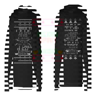 Im Full Of Holiday Spirit Its Called Whisky Whisky Lover Men Women Long Sleeve T-Shirt T-shirt Graphic Print - Thegiftio