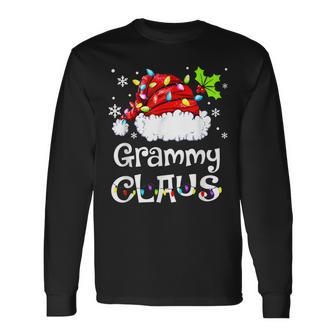 Funny Grammy Claus Christmas Family Matching Xmas Men Women Long Sleeve T-shirt Graphic Print Unisex - Seseable