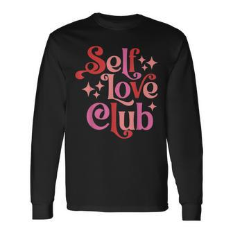 Funny Women Valentines Day Costume Self Love Club Valentine Men Women Long Sleeve T-shirt Graphic Print Unisex - Seseable