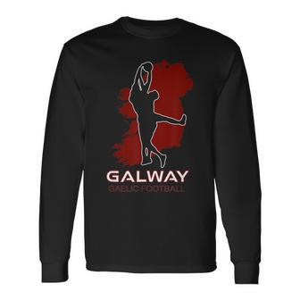 Galway County Irland Sports Fan Irish Gaelic Football Team Langarmshirts - Seseable