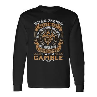 Gamble Brave Heart Long Sleeve T-Shirt - Seseable