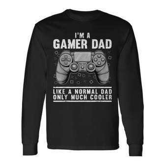 Gamer Dad For Men Husband Gaming Fathers Day Long Sleeve T-Shirt - Thegiftio UK