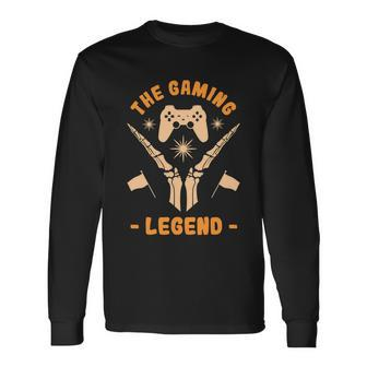 The Gaming Legend Long Sleeve T-Shirt - Monsterry