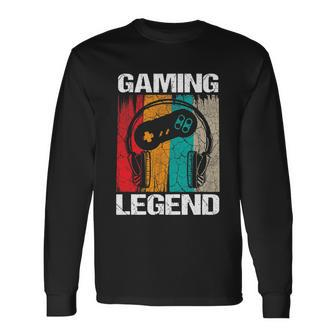 Gaming Legend Pc Gamer Video Games Boys Teenager V2 Long Sleeve T-Shirt - Monsterry DE