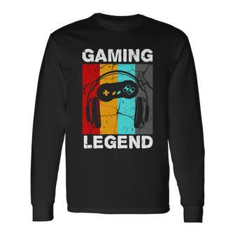 Gaming Legend Retro Long Sleeve T-Shirt - Monsterry DE
