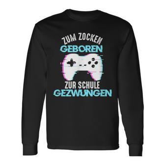 Gaming Zocken Konsole Geburtstag Gamer Langarmshirts - Seseable