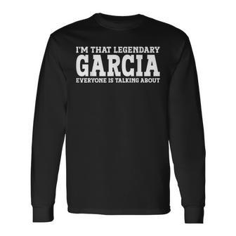 Garcia Surname Team Last Name Garcia Long Sleeve T-Shirt T-Shirt | Mazezy