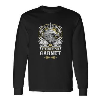 Garnet Name In Case Of Emergency My Bloo Long Sleeve T-Shirt - Seseable