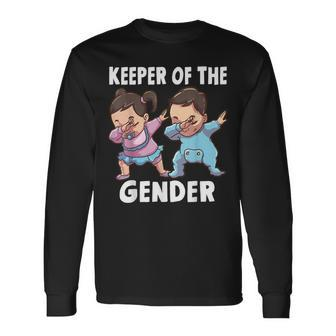 Gender Reveal Party Keeper Of The Gender Long Sleeve T-Shirt T-Shirt | Mazezy