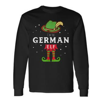 German Elf For Germany Christmas And German Teacher Men Women Long Sleeve T-Shirt T-shirt Graphic Print - Thegiftio UK