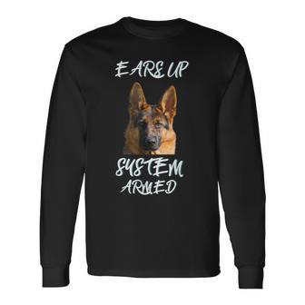 German Shepherd Three Things You Dont Mess With Long Sleeve T-Shirt - Seseable