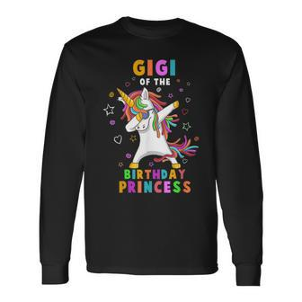 Gigi Of The Birthday Princess Lustiges Einhorn Dab-Geschenk Langarmshirts - Seseable