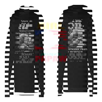 This Girl Who Kinda Stole My Heart She Calls Me Papaw Long Sleeve T-Shirt - Seseable