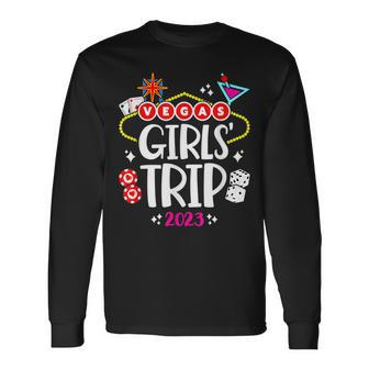 Girls Trip Vegas Las Vegas 2023 Vegas Girls Trip 2023 Long Sleeve T-Shirt - Thegiftio UK