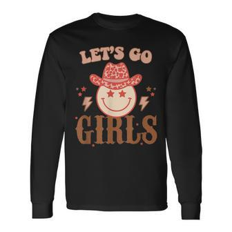 Lets Go Girls Cowgirl Boot Country Western Southern Cowgirl Long Sleeve T-Shirt - Seseable