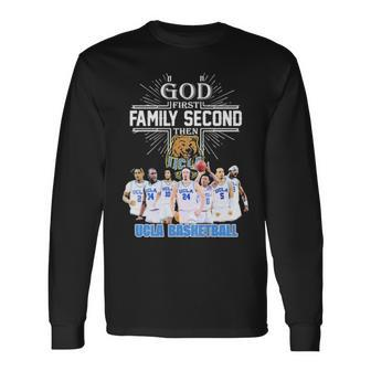 God First Second Then Team Sport Ucla Basketball Long Sleeve T-Shirt T-Shirt | Mazezy