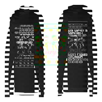 Golden Christmas Elf Matching Group Christmas Party Pajama Long Sleeve T-Shirt - Monsterry