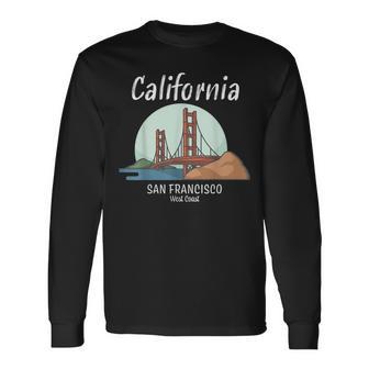 Golden Gate Bridge California San Francisco Long Sleeve T-Shirt T-Shirt | Mazezy CA