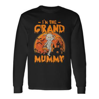 Grandma Halloween Costume Im The Grand Mummy Men Women Long Sleeve T-Shirt T-shirt Graphic Print - Thegiftio UK