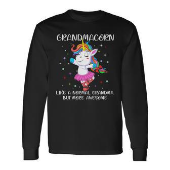 Grandmacorn Grandma Unicorn V2 Long Sleeve T-Shirt - Monsterry DE