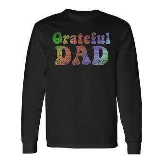 Grateful Dad Vintage Fathers Day Long Sleeve T-Shirt - Seseable