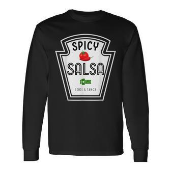 Group Condiment Team Halloween Costume Spicy Salsa Men Women Long Sleeve T-Shirt T-shirt Graphic Print - Thegiftio UK