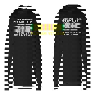 Grumpy Old Vietnam Veteran Vietnam Veteran Long Sleeve T-Shirt | Mazezy